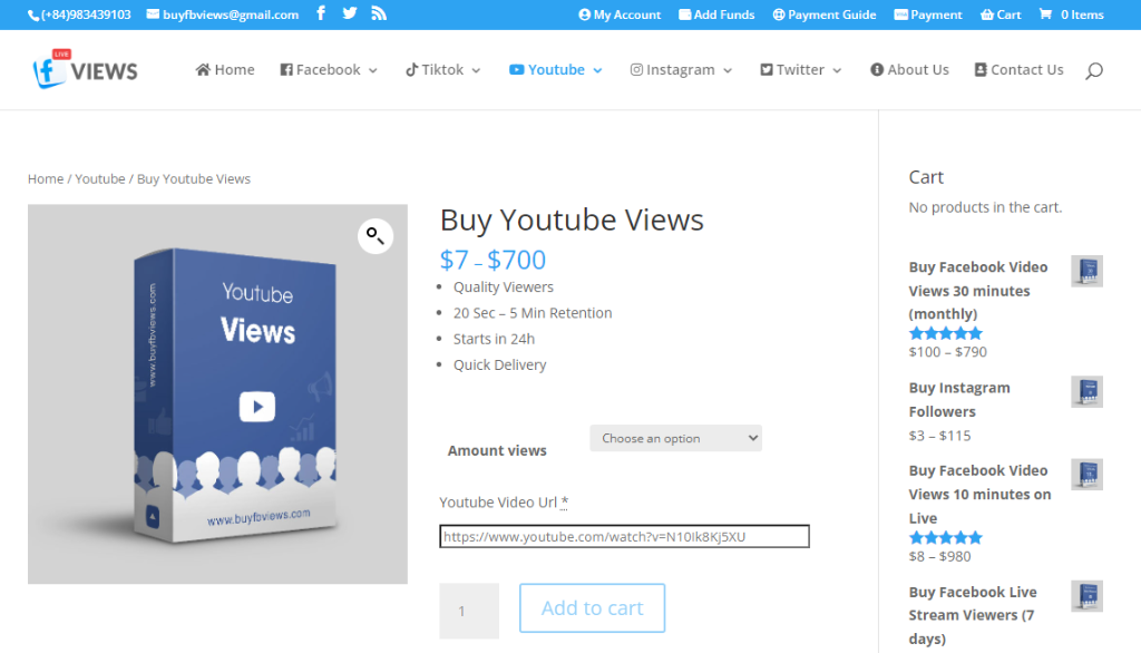 BuyFBViews Buy YouTube Live Views
