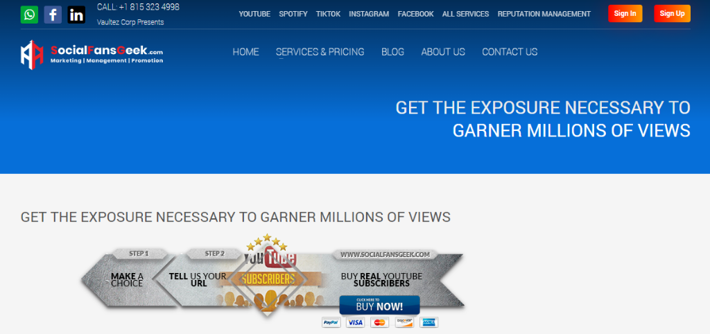 SocialFansGeek Buy YouTube Live Views