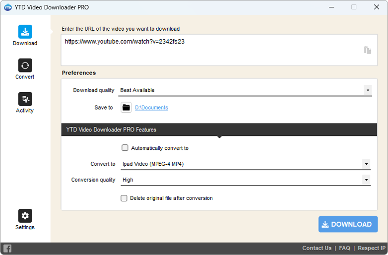 YTD Video Downloader 327