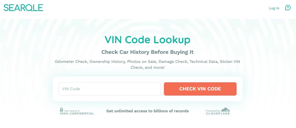 searqle vin lookup