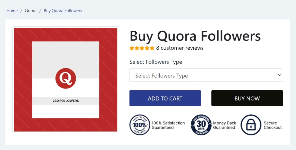 Buy Real Media - Buy Quora Followers