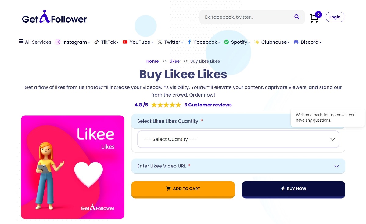 GetAFollower - Buy Likee Likes