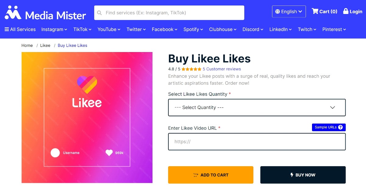 Media Mister - Buy Likee Likes