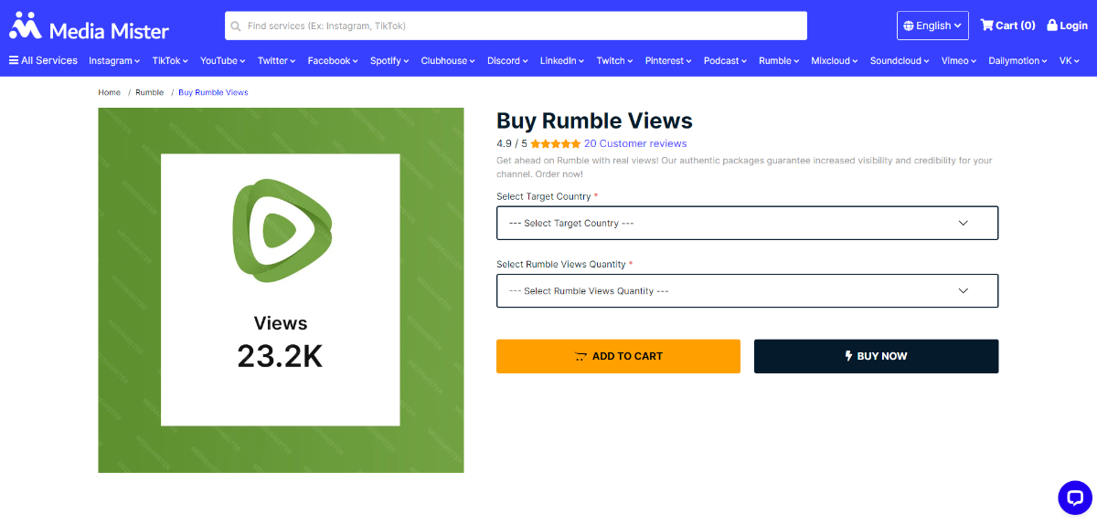 Media Mister Buy Rumble Views