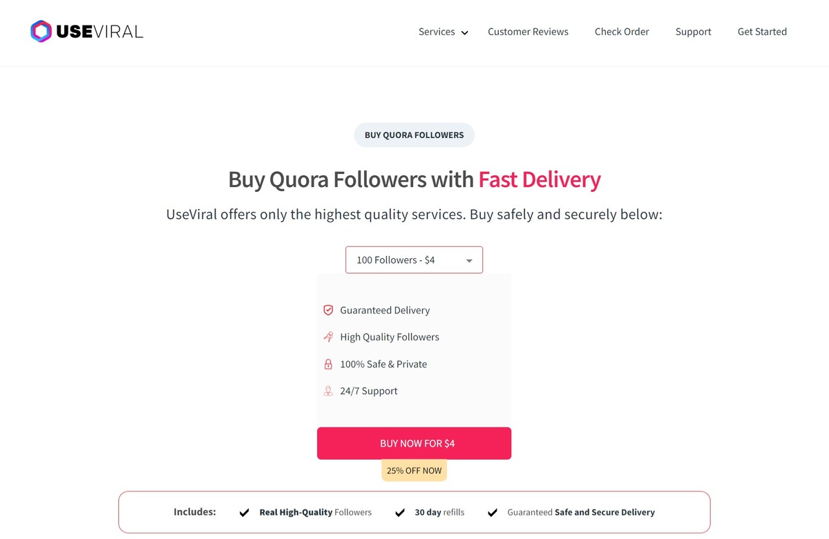 UseViral - Buy Quora Followers