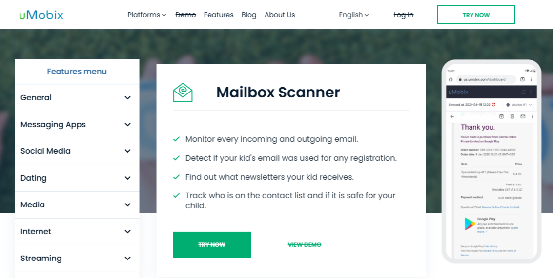 uMobix Mailbox Scanner