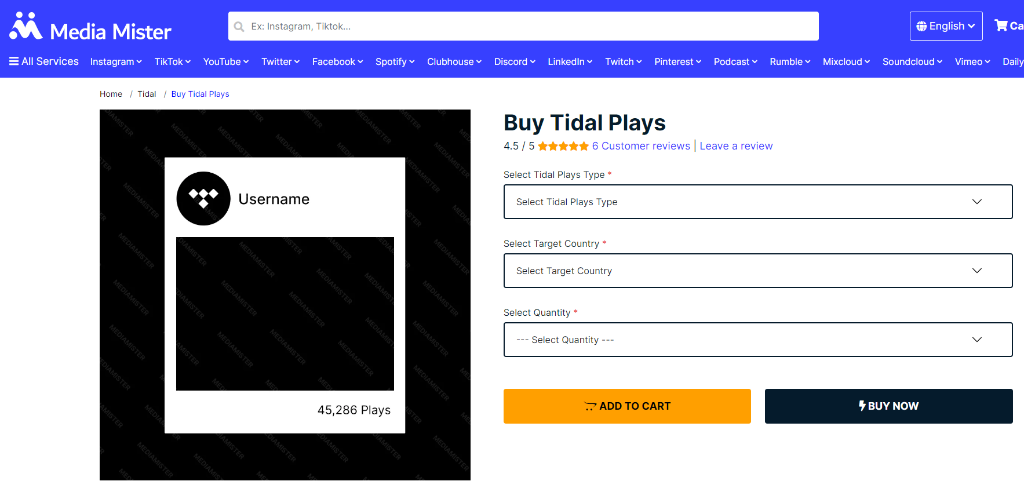 Media Mister Buy Tidal Plays