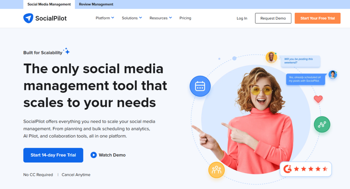 SocialPilot Home