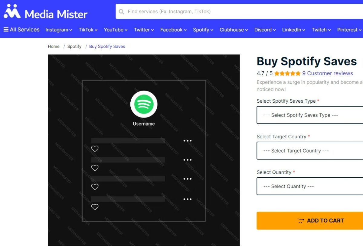 Buy Playlist Saves from Media Mister How To Get More Saves On Spotify Playlist