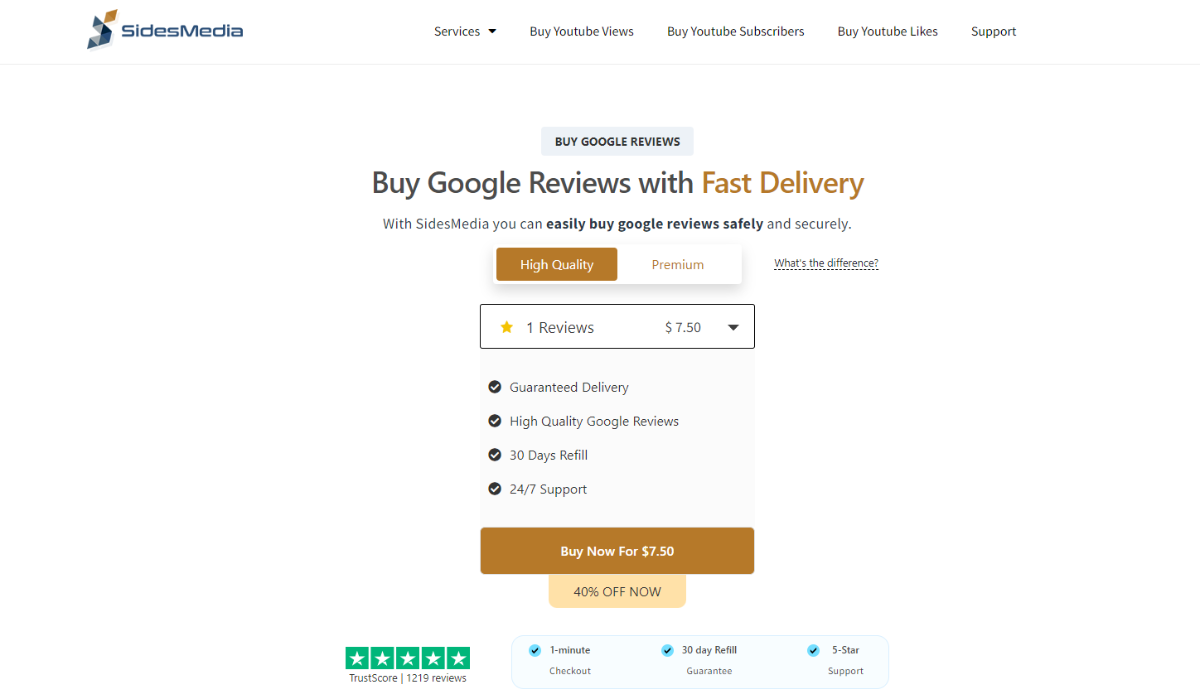 SidesMedia Buy Google Reviews