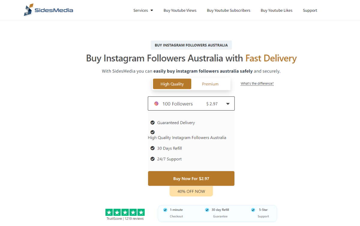 SidesMedia Buy Instagram Followers Australia