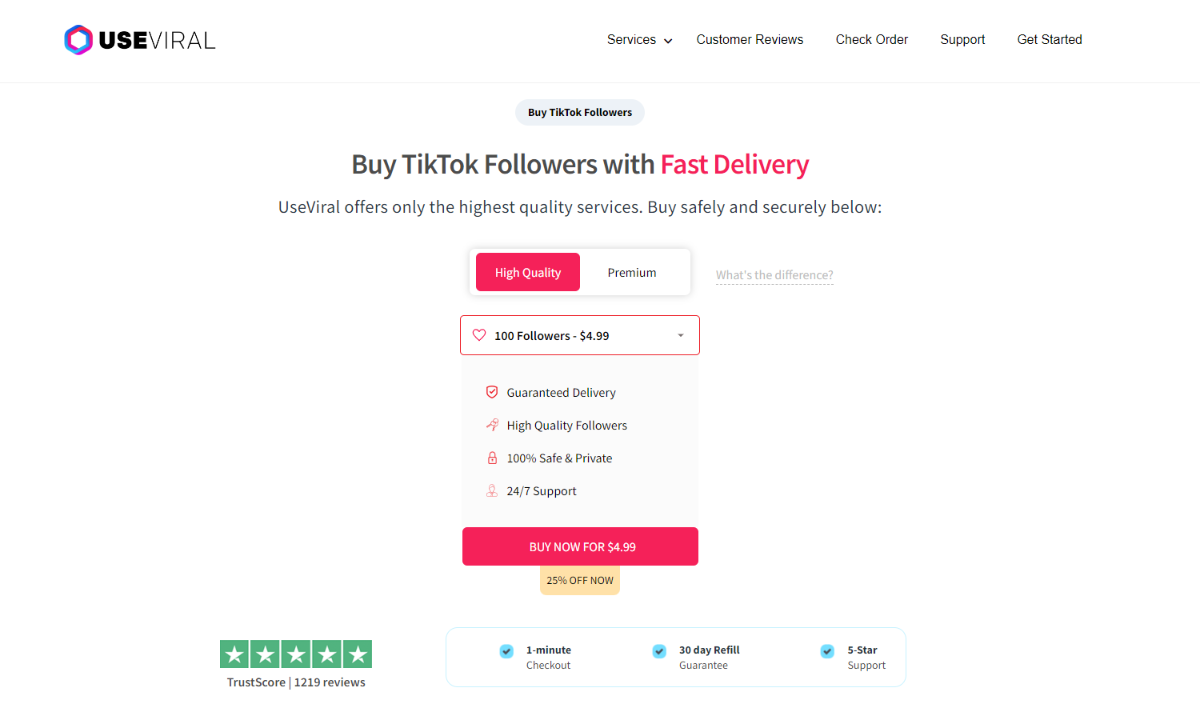 UseViral Buy TikTok Followers