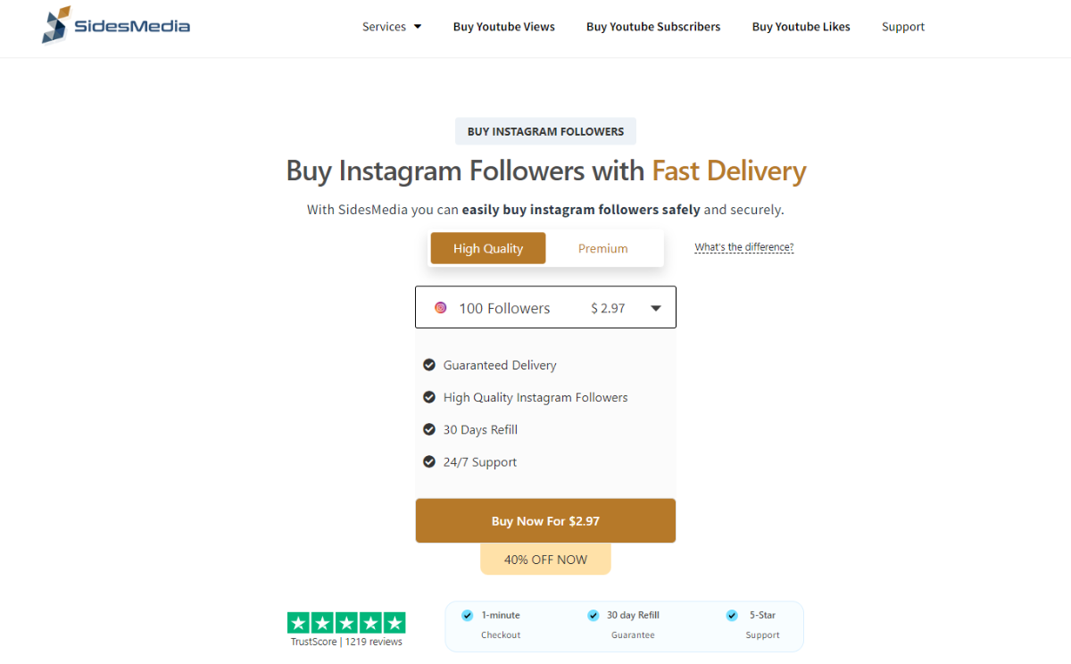 SidesMedia Buy Instagram Followers