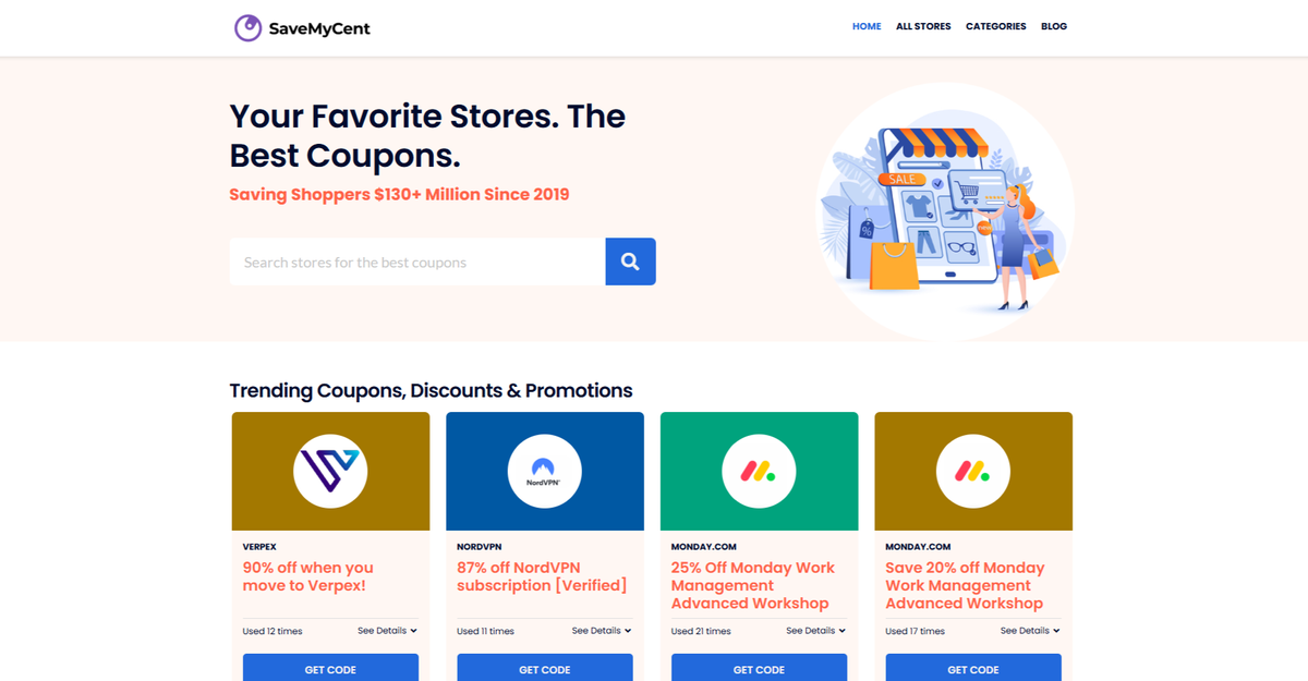 SaveMyCent Home 2