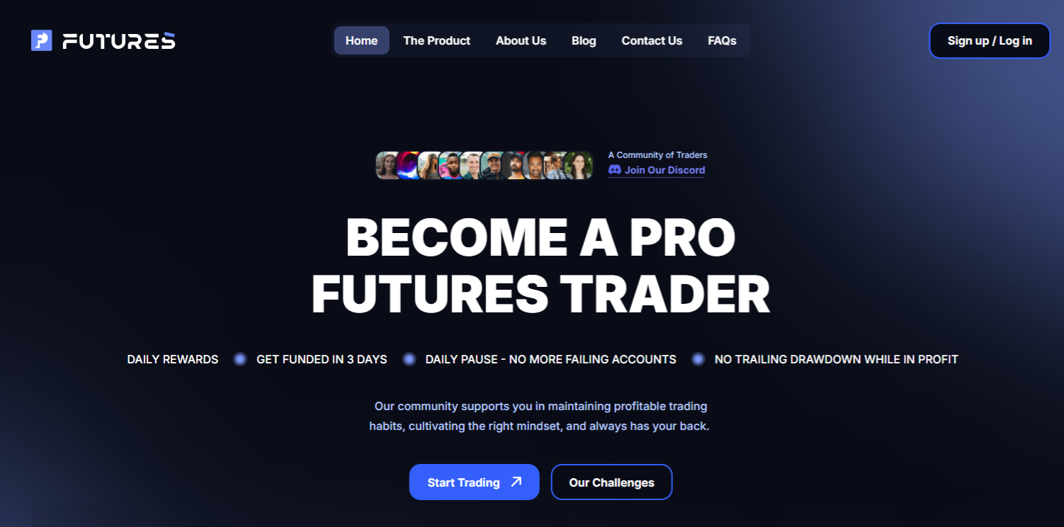 FunderPro Futures Home 0526