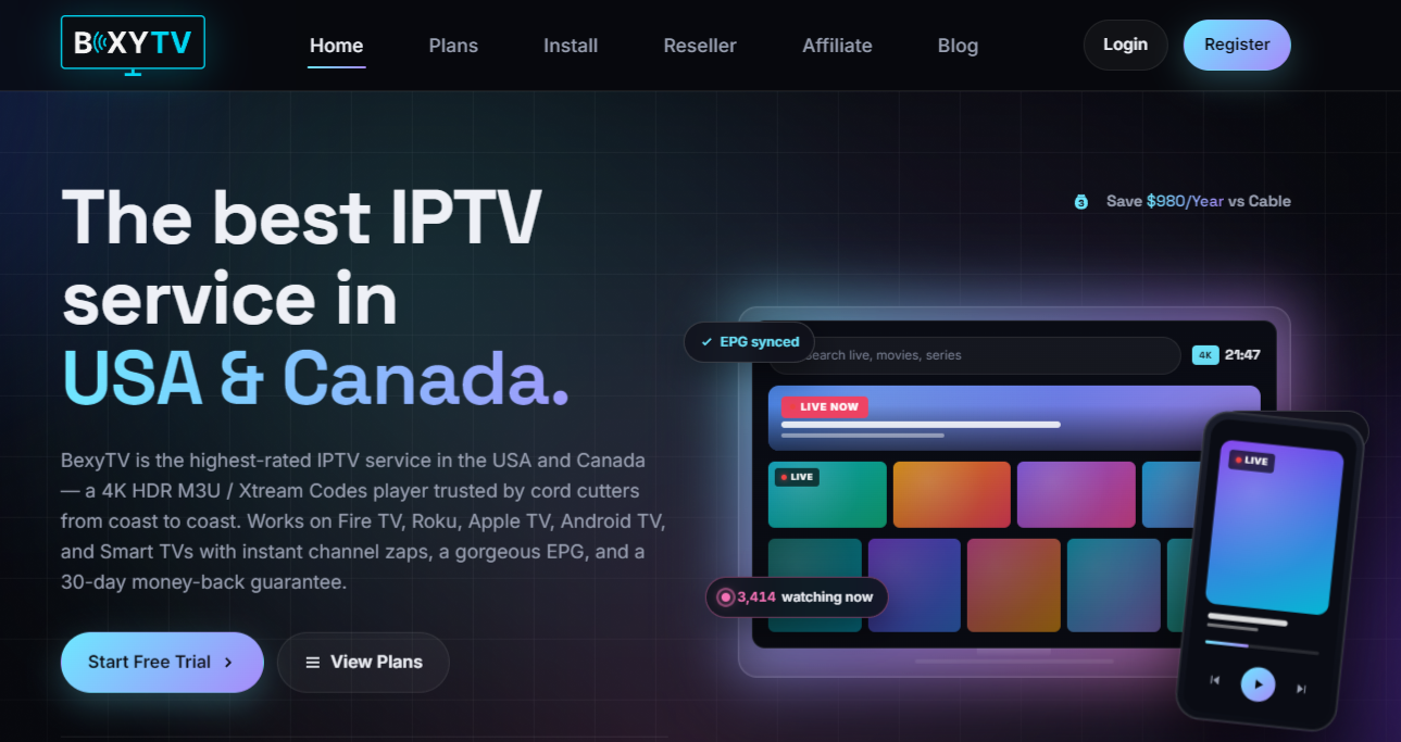 BexyTV Home