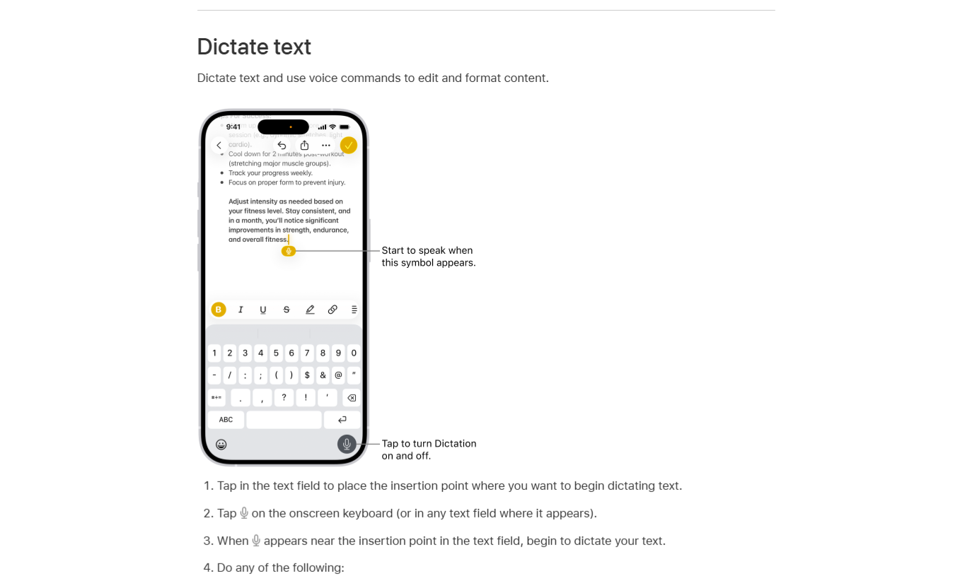 Apple Dictation